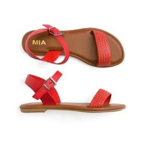 Mia red sandals